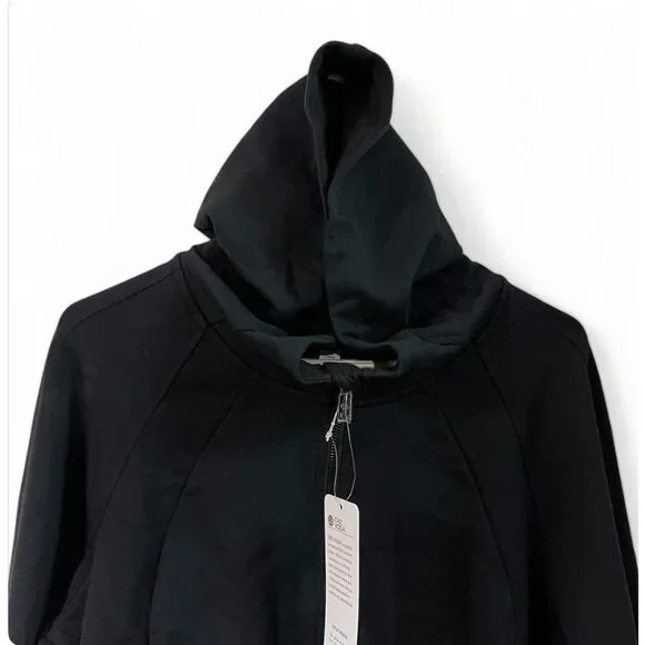 CRZ YOGA Women's Fleece Lined Zip Up Cropped Hoodie - Long Sleeve with Thumbhole - Picture 6 of 9